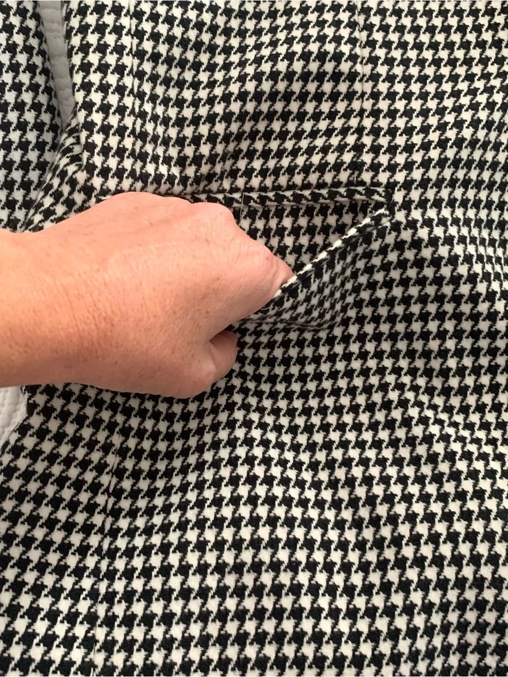 Vintage Women’s Houndstooth Blazer Jacket Lined Sz XL Business Professional 90s